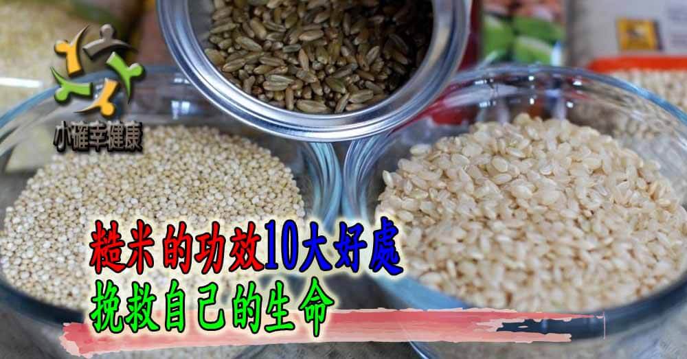 糙米的功效10大好處，挽救自己的生命